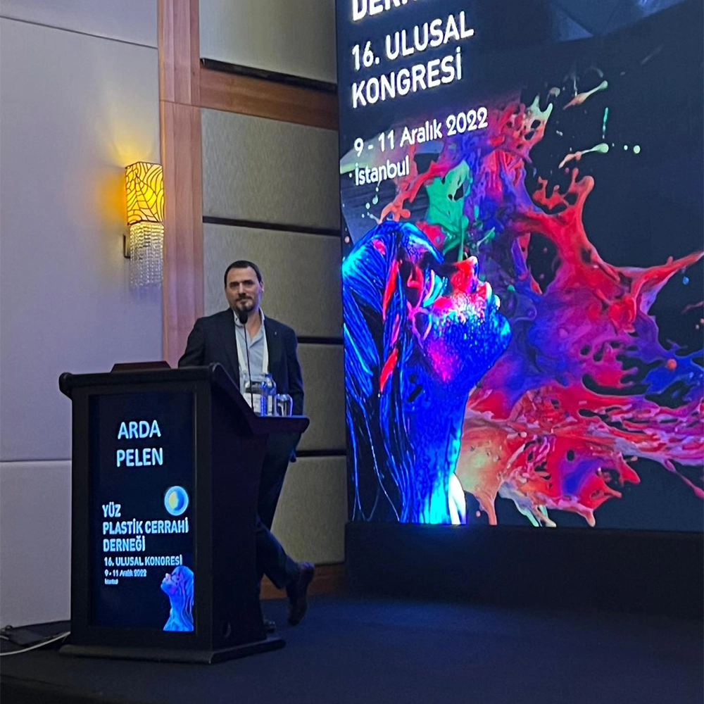 Op. Dr. G. Arda Pelen at a medical congress