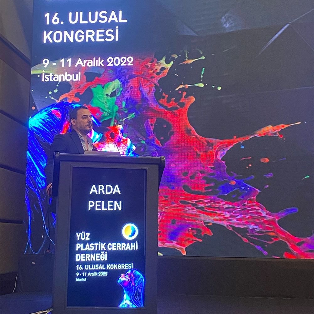 Op. Dr. G. Arda Pelen at a medical congress