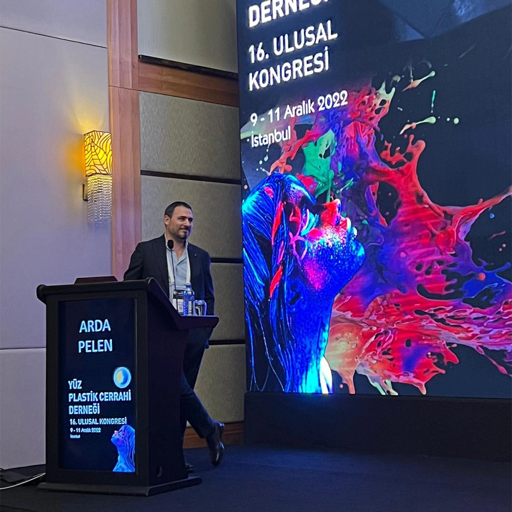 Op. Dr. G. Arda Pelen at a medical congress